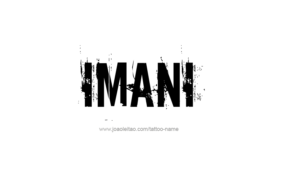 Tattoo Design Name Imani   