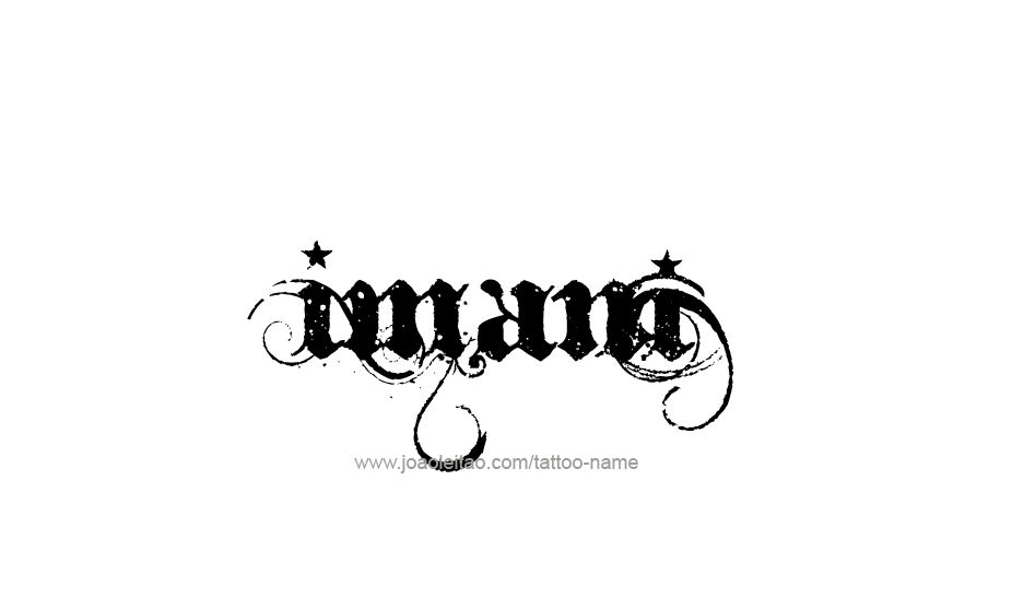 Tattoo Design Name Imani   