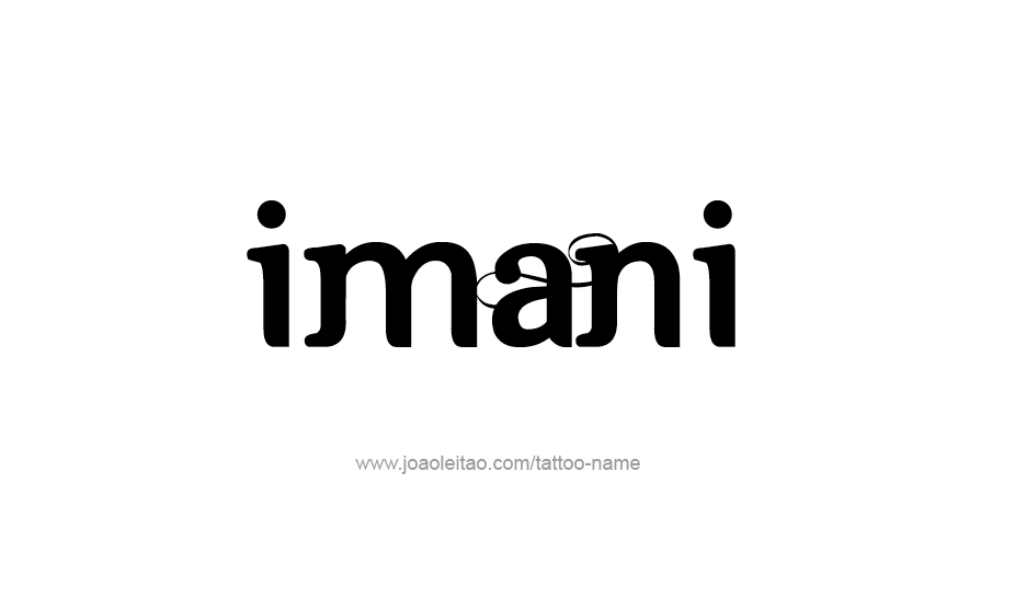 Tattoo Design Name Imani   