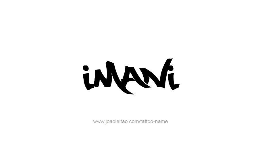 Tattoo Design Name Imani   