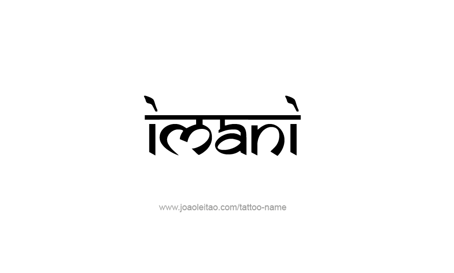 Tattoo Design Name Imani   