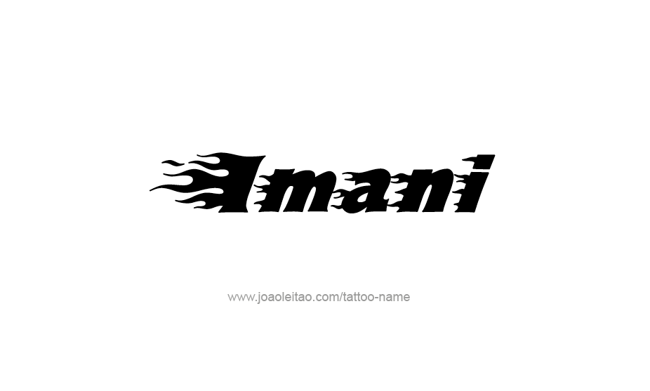 Tattoo Design Name Imani   
