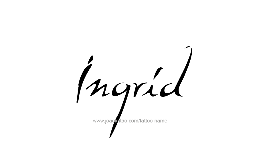 Tattoo Design Name Ingrid   