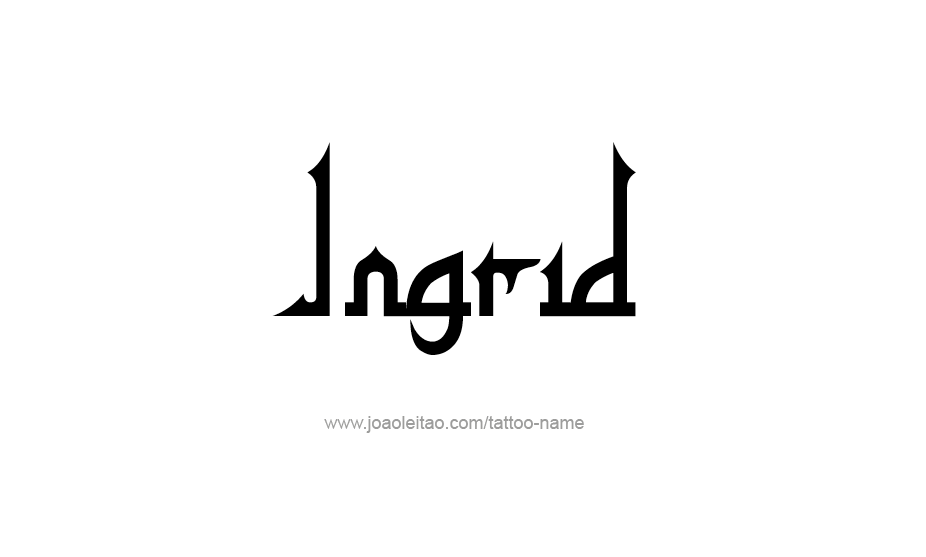 Tattoo Design Name Ingrid   