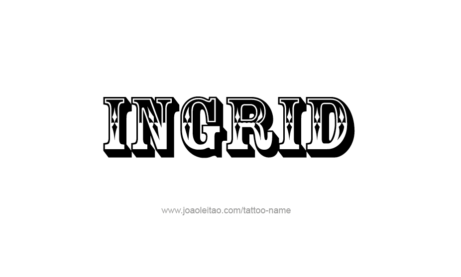 Tattoo Design Name Ingrid   