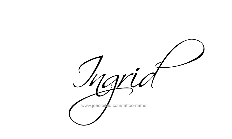 Tattoo Design Name Ingrid   