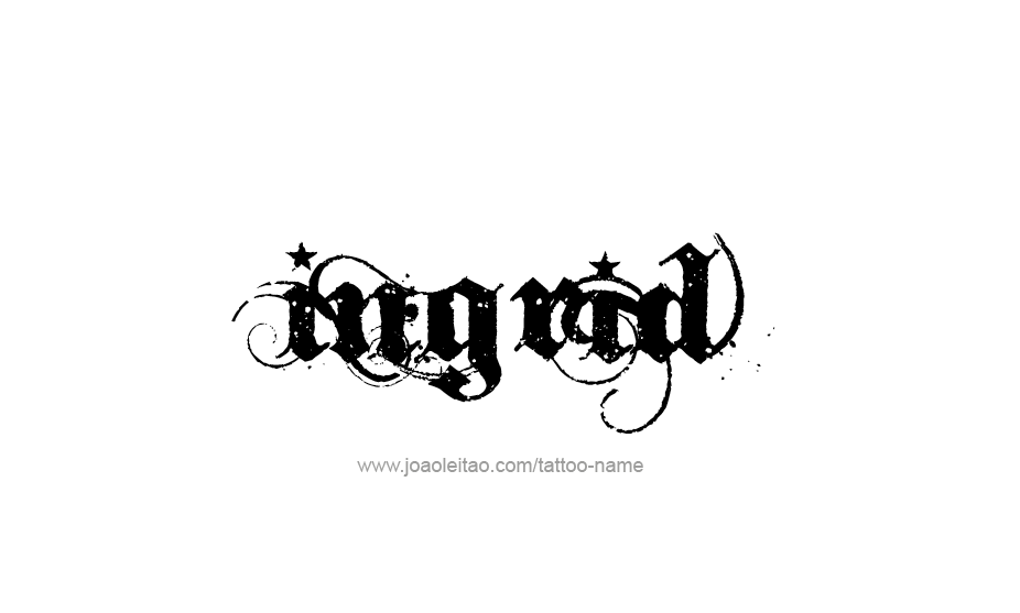 Tattoo Design Name Ingrid   