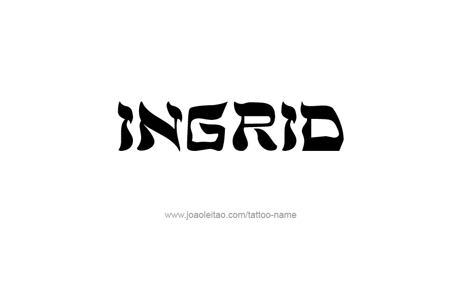 Tattoo Design Name Ingrid   