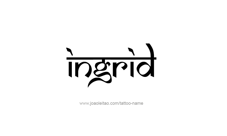 Tattoo Design Name Ingrid   