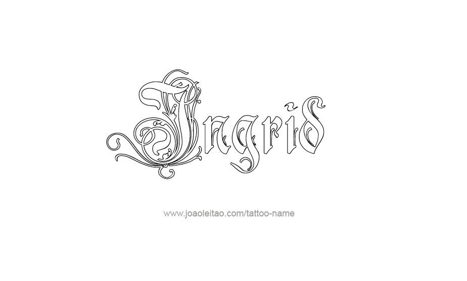 Tattoo Design Name Ingrid   