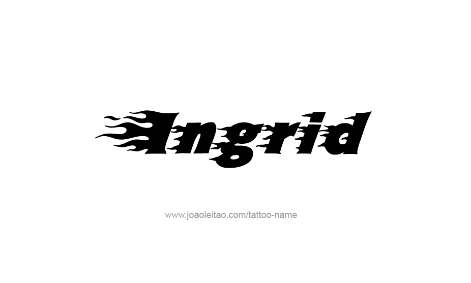 Tattoo Design Name Ingrid   