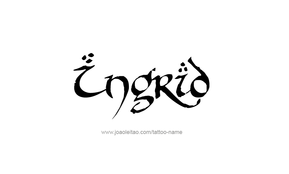 Tattoo Design Name Ingrid   