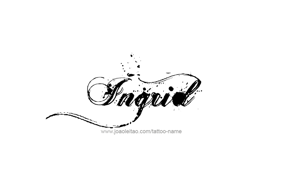 Ingrid Name Tattoo Designs