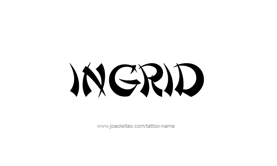 Tattoo Design Name Ingrid   