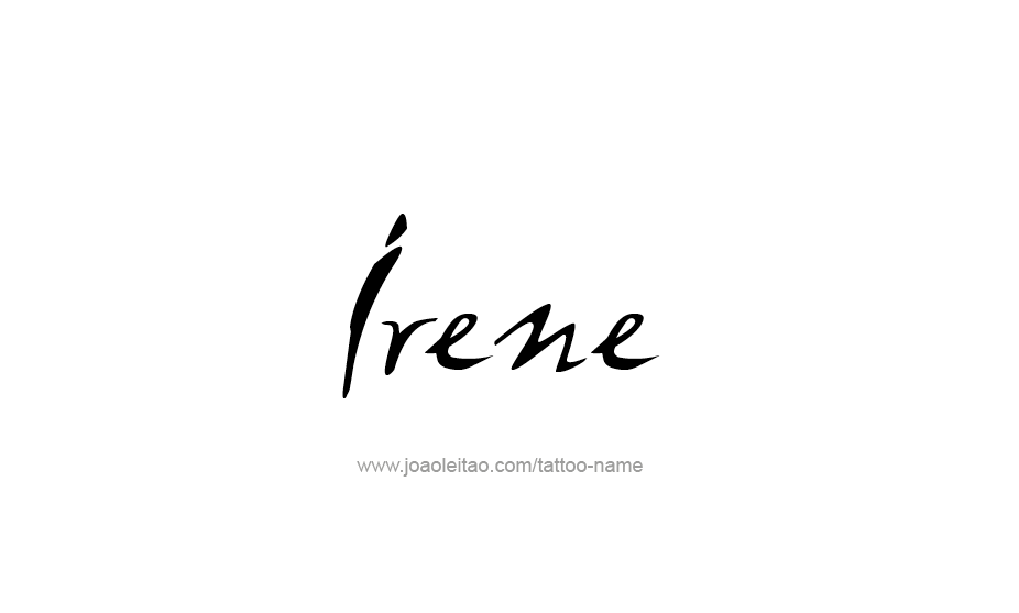 Tattoo Design Name Irene   