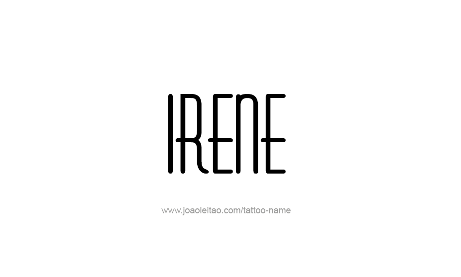 Tattoo Design Name Irene   