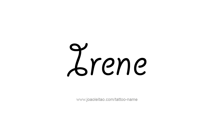 Tattoo Design Name Irene   