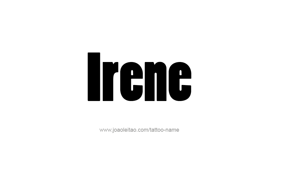 Tattoo Design Name Irene   