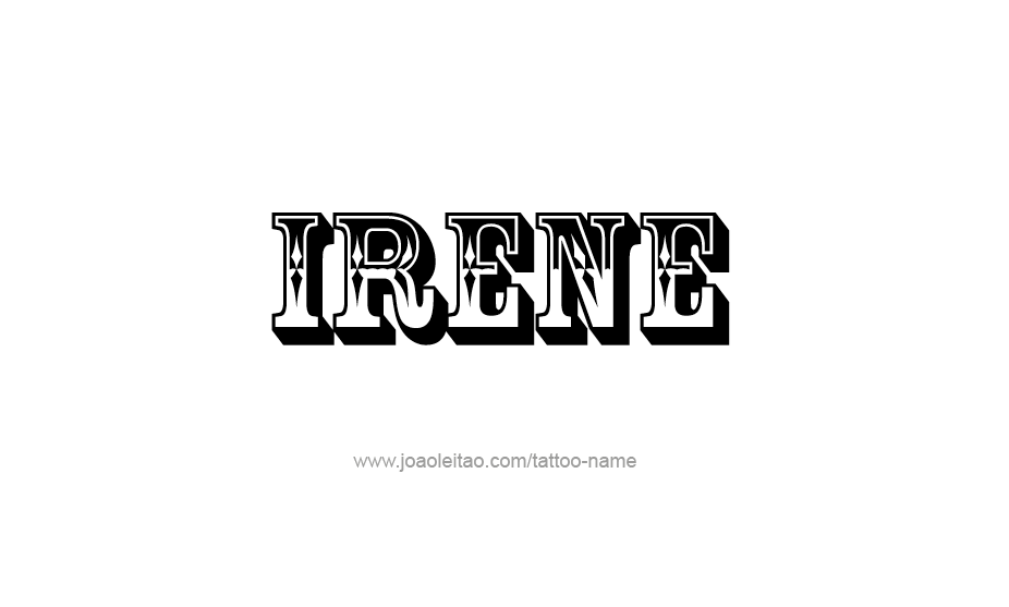 Tattoo Design Name Irene   