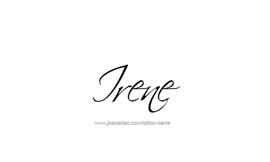 Tattoo Design Name Irene   