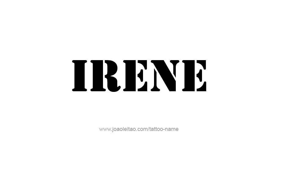 Tattoo Design Name Irene   