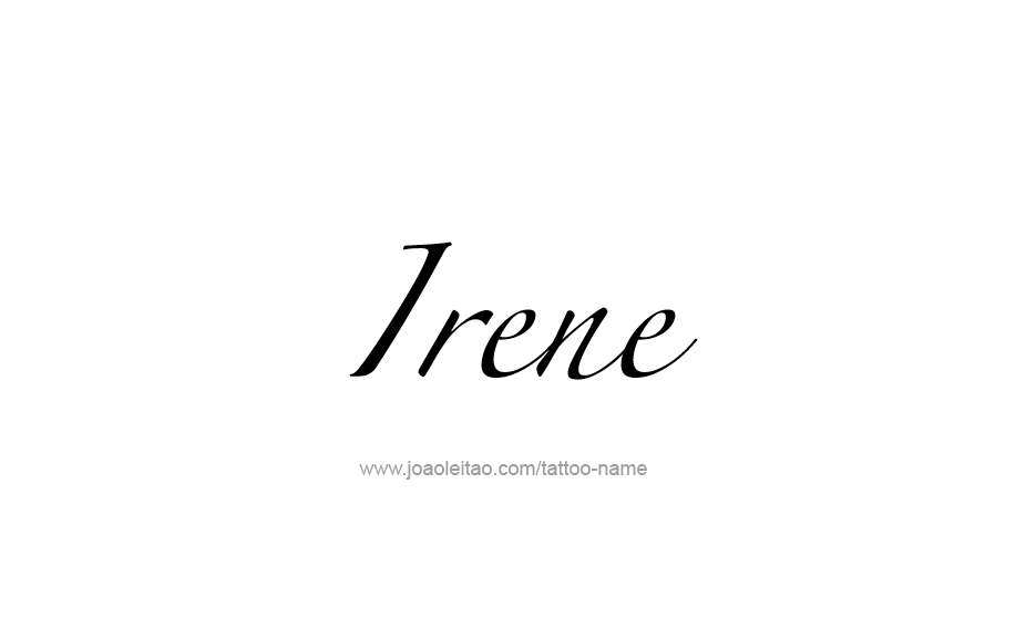 Tattoo Design Name Irene   