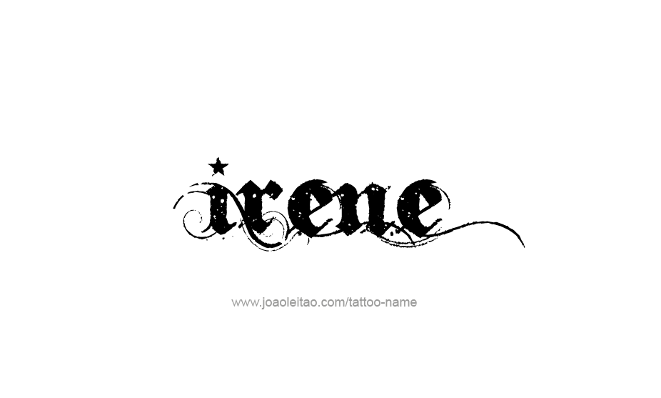 Tattoo Design Name Irene   