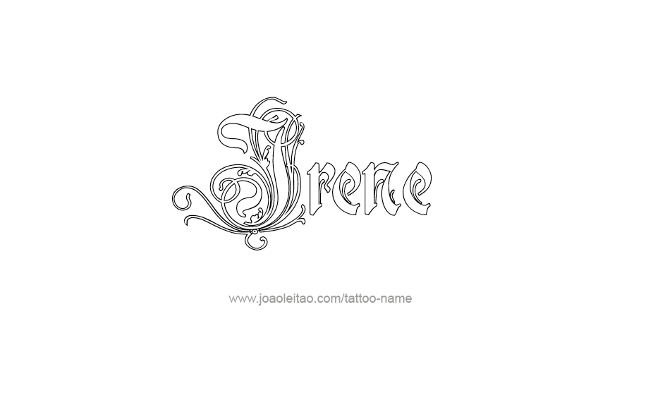 Tattoo Design Name Irene   