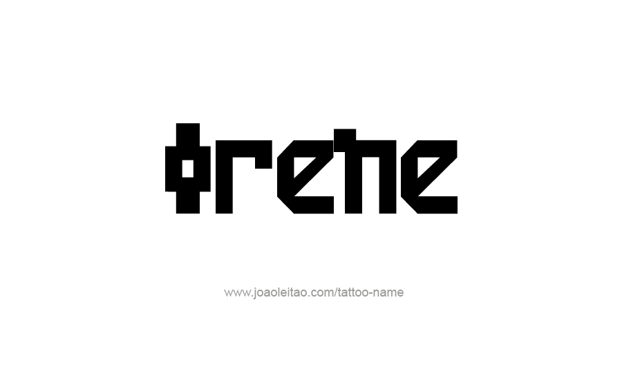 Tattoo Design Name Irene   