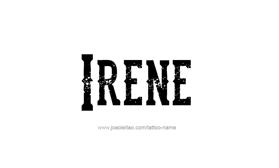 Tattoo Design Name Irene   