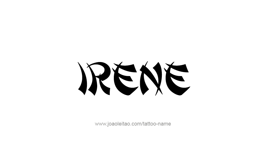 Tattoo Design Name Irene   