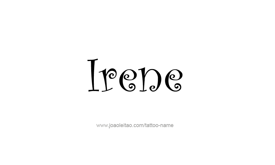 Tattoo Design Name Irene   