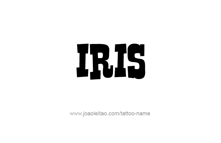 Tattoo Design Name Iris   