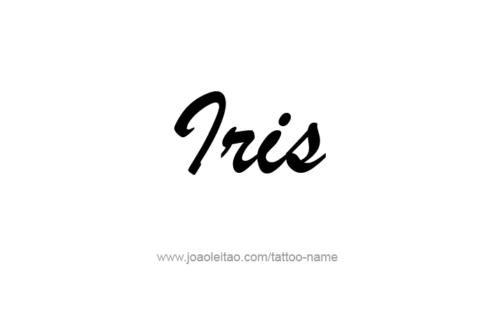 Tattoo Design Name Iris   