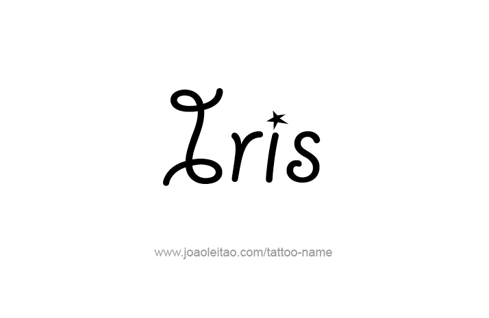 Tattoo Design Name Iris   