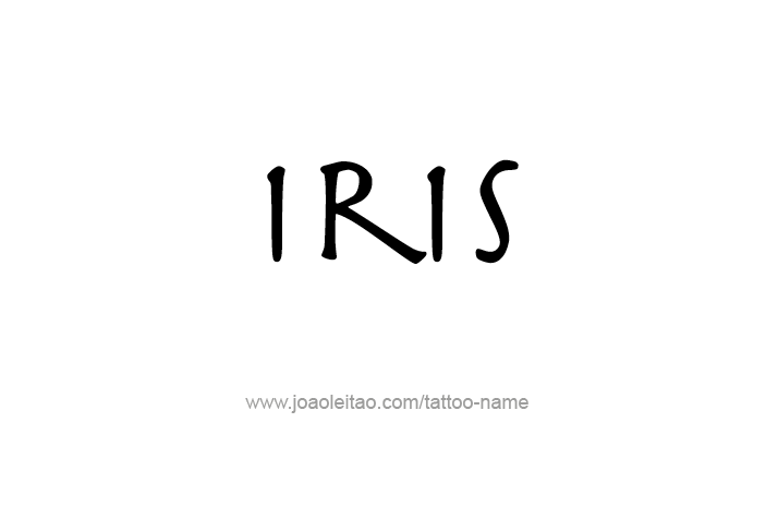 Tattoo Design Name Iris   