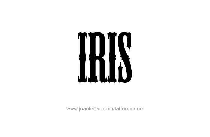 Tattoo Design Name Iris   