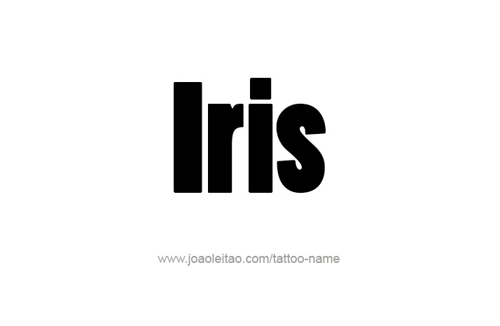 Tattoo Design Name Iris   