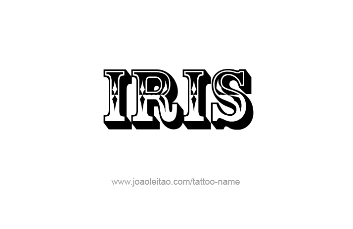 Tattoo Design Name Iris   