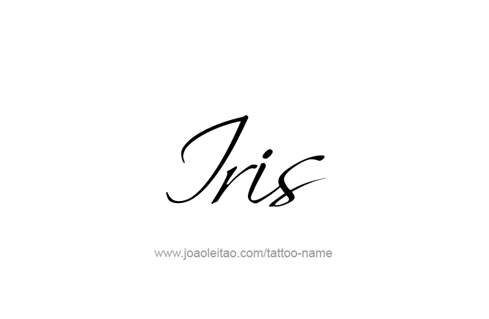 Tattoo Design Name Iris   