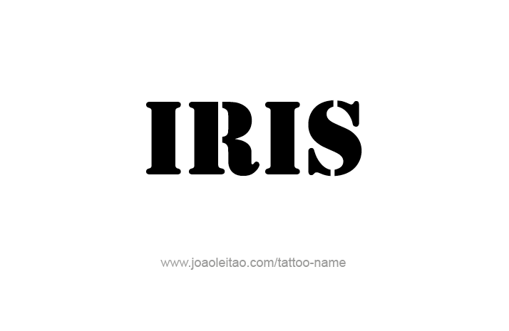 Tattoo Design Name Iris   