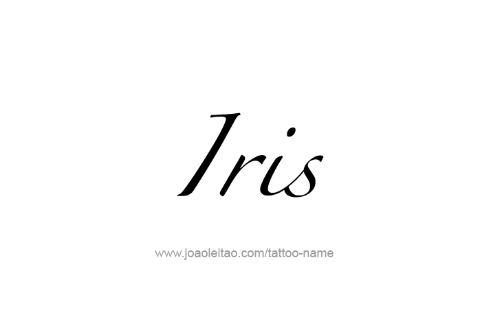 Tattoo Design Name Iris   