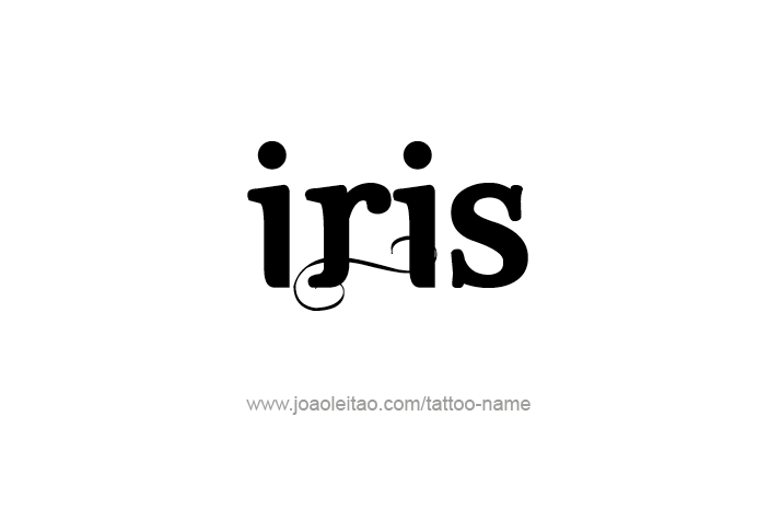 Tattoo Design Name Iris   