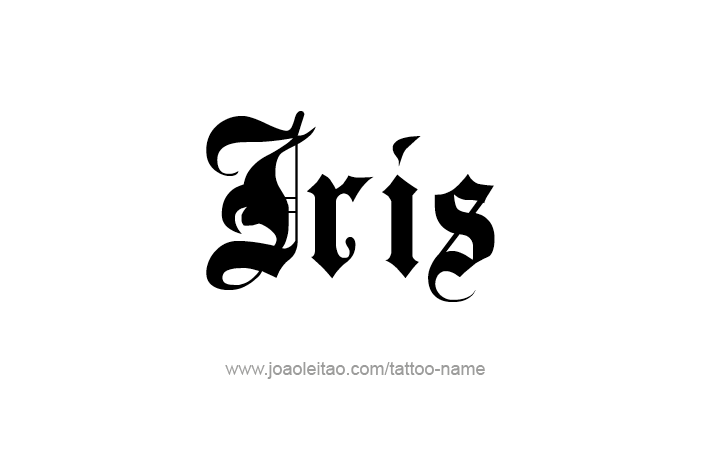 Tattoo Design Name Iris   