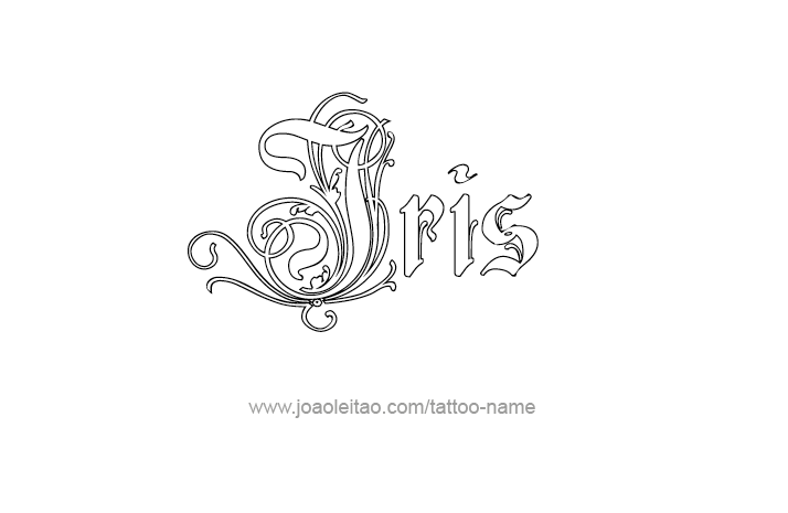 Tattoo Design Name Iris   