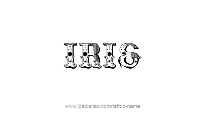 Tattoo Design Name Iris   