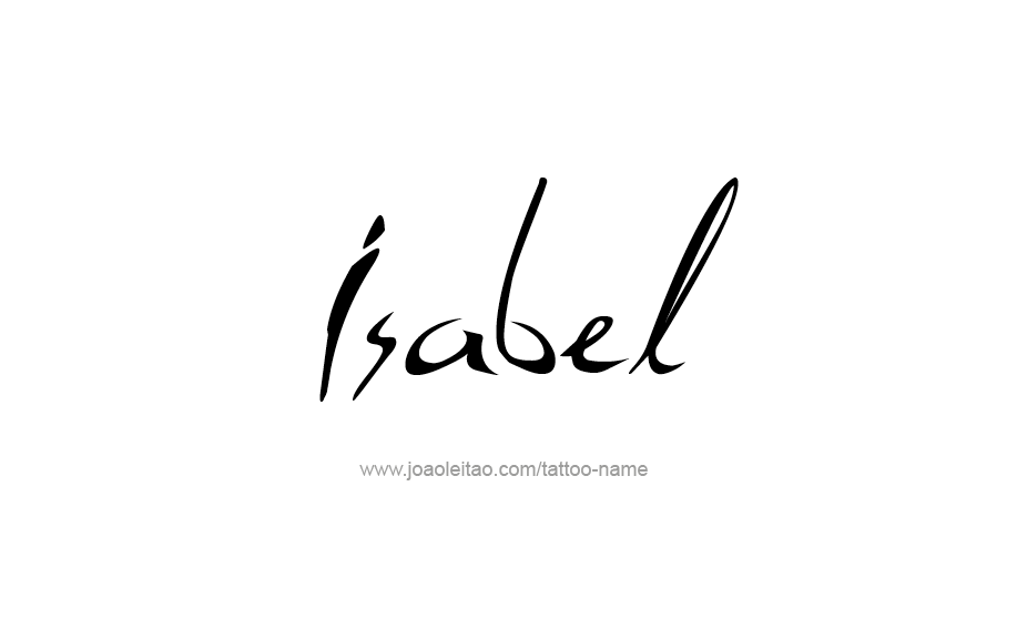 Tattoo Design Name Isabel   