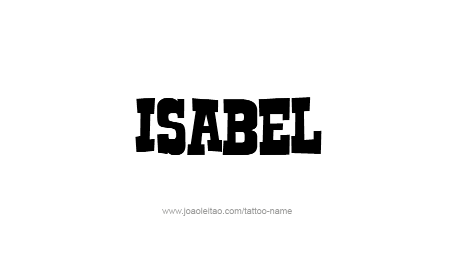 Tattoo Design Name Isabel   