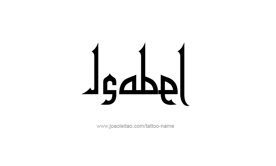 Tattoo Design Name Isabel   