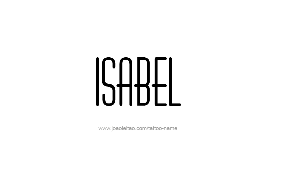 Tattoo Design Name Isabel   